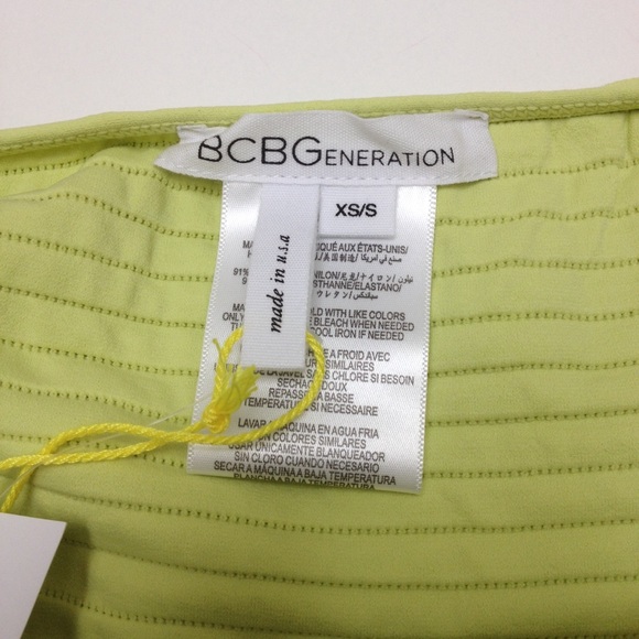 BCBGeneration OFF SHOULDER DRESS TEXTURED BODYCON - Picture 7 of 7